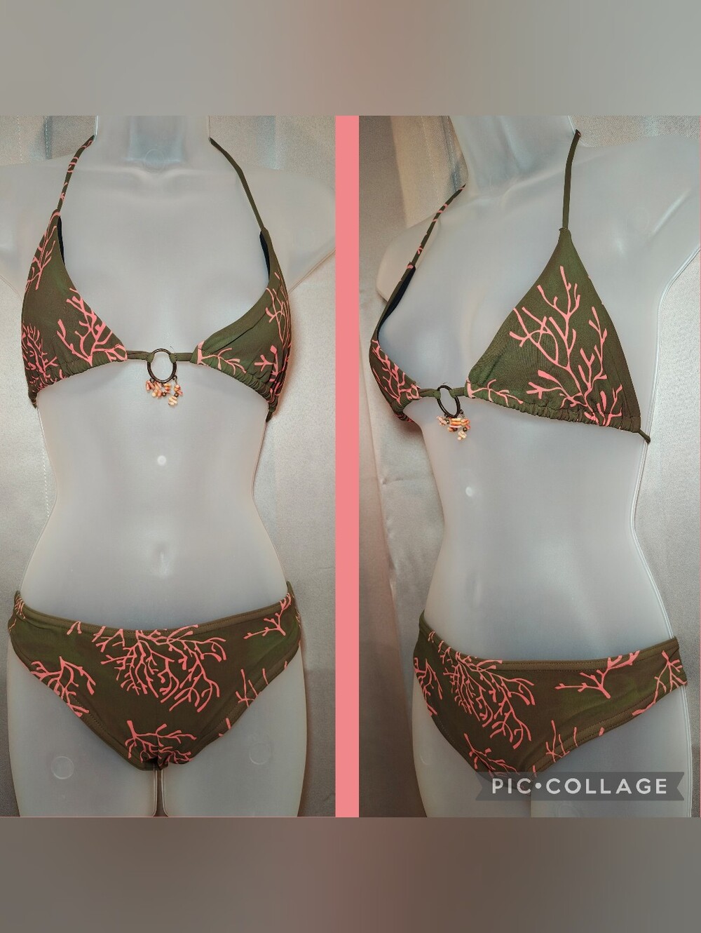🪸👙Y2K Archival 2006 Victoria’s Secret Coral Reef Charm Bikini Set👙🪸